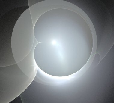 Siyah Renk Üzerine Bir Dijital Fraktal Resmi