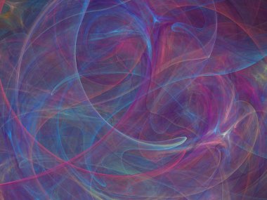 Siyah Renk Üzerine Bir Dijital Fraktal Resmi