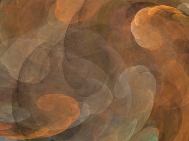 Siyah Renk Üzerine Bir Dijital Fraktal Resmi