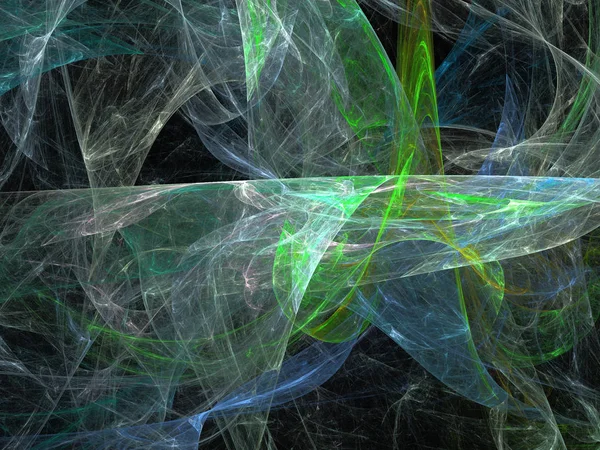 Siyah Renk Üzerine Bir Dijital Fraktal Resmi