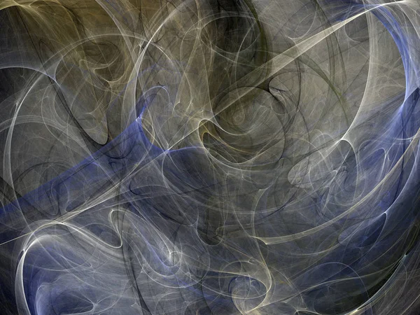 Siyah Renk Üzerine Bir Dijital Fraktal Resmi