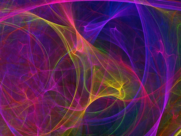 Siyah Renk Üzerine Bir Dijital Fraktal Resmi