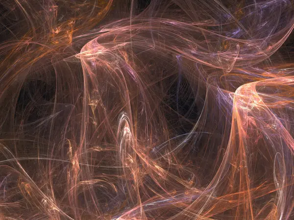 Siyah Renk Üzerine Bir Dijital Fraktal Resmi