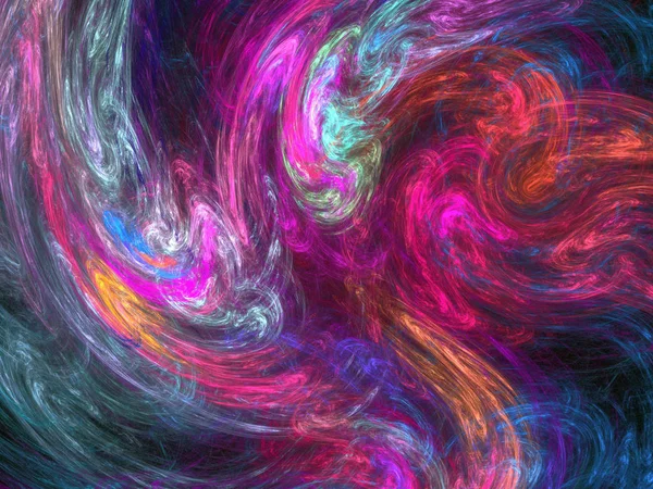 Afbeelding Van Een Digitale Fractal Zwarte Kleur — Stockfoto