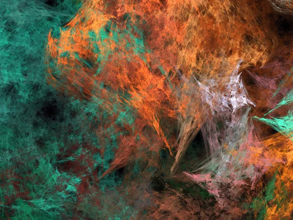 Siyah Renk Üzerine Bir Dijital Fraktal Resmi