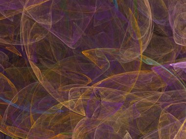 Siyah Renk Üzerine Bir Dijital Fraktal Resmi