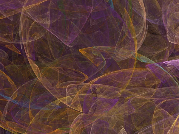 Siyah Renk Üzerine Bir Dijital Fraktal Resmi