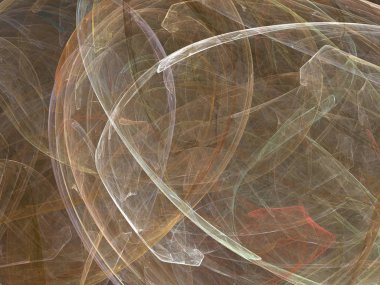 Siyah Renk Üzerine Bir Dijital Fraktal Resmi