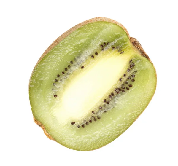 Rohe Kiwi Isoliert Auf Weiß — Stockfoto