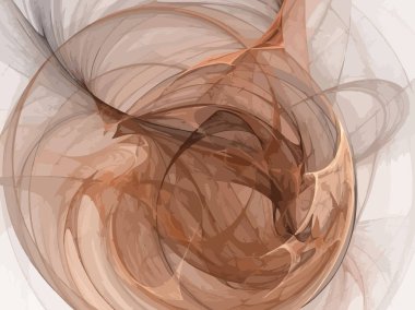 Siyah Renk Üzerine Bir Dijital Fraktal Resmi