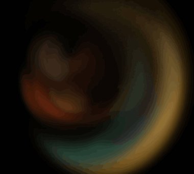 Siyah Renk Üzerine Bir Dijital Fraktal Resmi