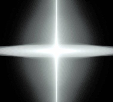 Siyah Renk Üzerine Bir Dijital Fraktal Resmi