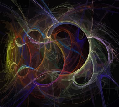 Dijital illüstrasyon vektör çizim