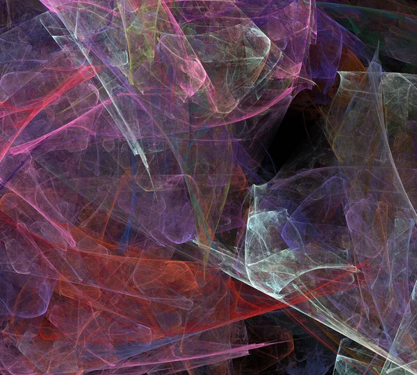 Siyah Renk Üzerine Bir Dijital Fraktal Resmi