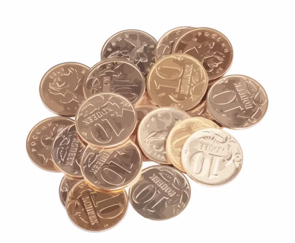 Распыление Монет День — стоковый вектор