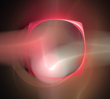 Siyah Renk Üzerine Bir Dijital Fraktal Resmi