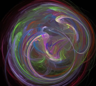 Dijital illüstrasyon vektör çizim