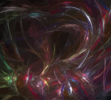 Dijital illüstrasyon vektör çizim