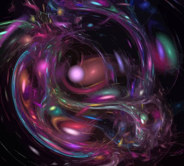 Dijital illüstrasyon vektör çizim