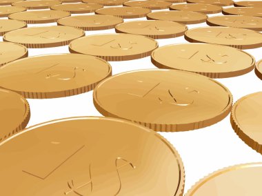 Beyaz altın 1$ para halı