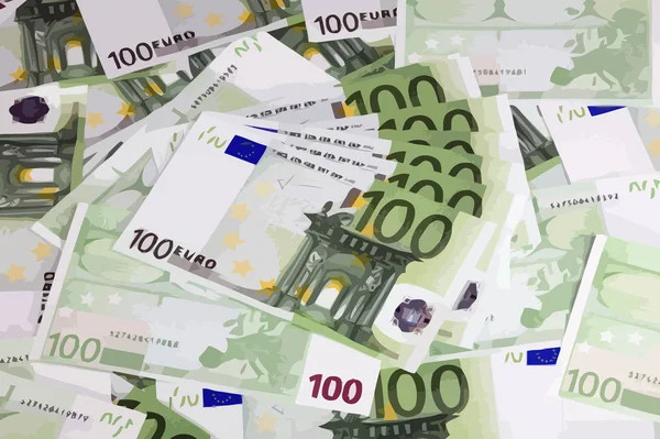 Europe Euro Billete Cientos Vectores — Archivo Imágenes Vectoriales