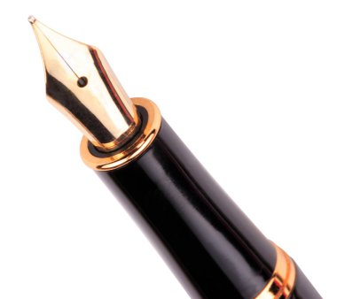 Dolma kalem beyaza izole edildi