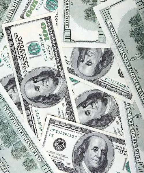 American Dollars Banknote Hundreds — Stock Photo, Image