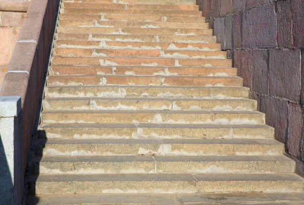 Escaleras Mármol Muelle Río —  Fotos de Stock
