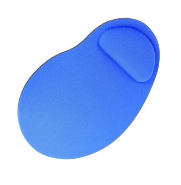 Beyaz arka plan üzerinde izole mavi Mouse Pad