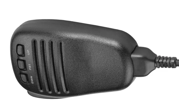 Micrófono Dinámico Mano Negro Para Radiocomunicación — Foto de Stock