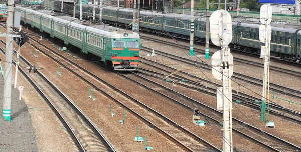 Trains Rails Day — Stock Photo, Image