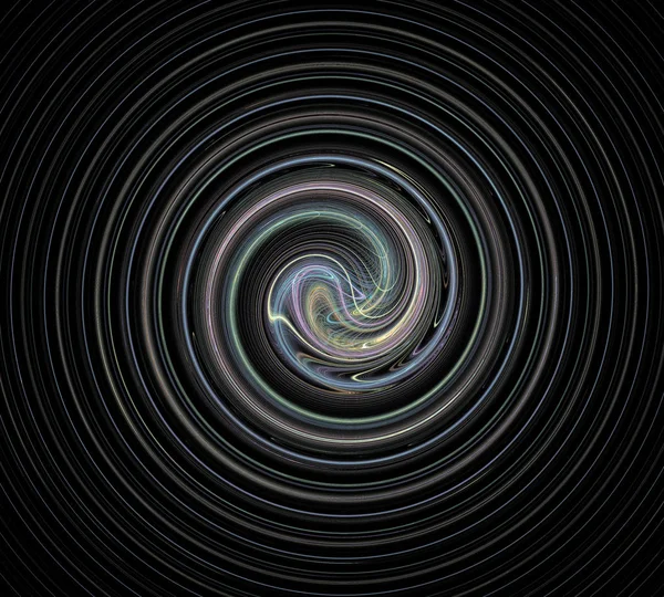 Siyah Renk Üzerine Bir Dijital Fraktal Resmi