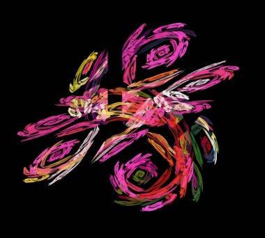 Dijital illüstrasyon vektör çizim