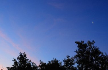 gece gökyüzü Ay'da Orak