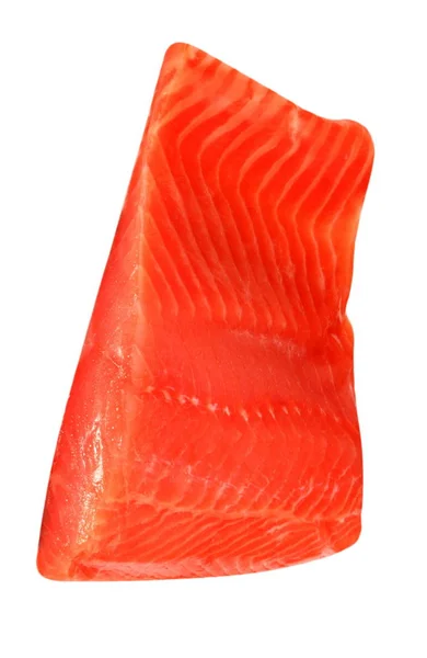 Piece Red Fish Fillet Isolated White — Stock Photo, Image