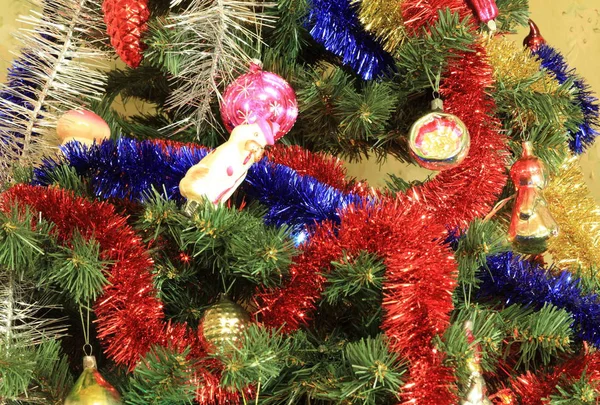 Juguetes Abeto Navidad Verde — Foto de Stock