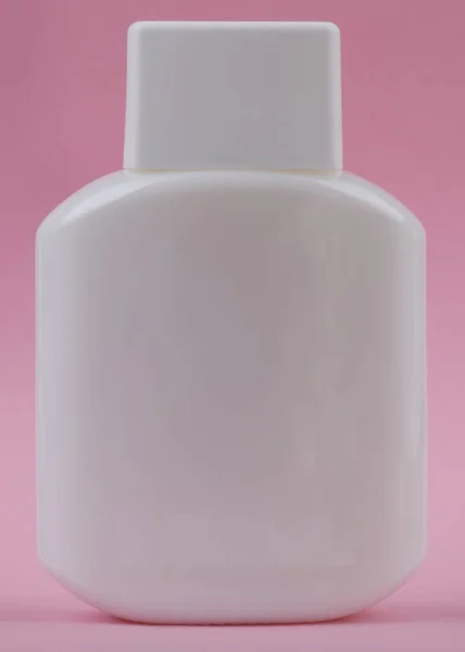 Perfumery Bottle Pink Background — Stockfoto