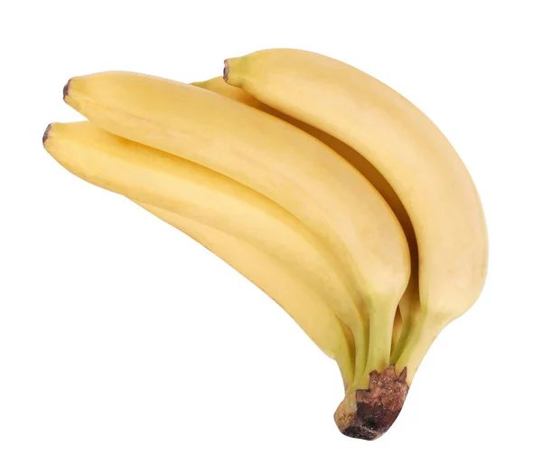 Sok Sárga Banán Elszigetelt Nap — Stock Fotó