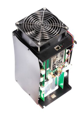 beyaz arkaplanda izole edilmiş elektronik aygıt