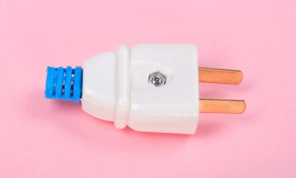 American Outlet Plug på rosa bakgrunn – stockfoto