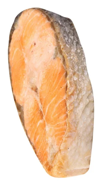 Stek z łososia na białym tle — Zdjęcie stockowe
