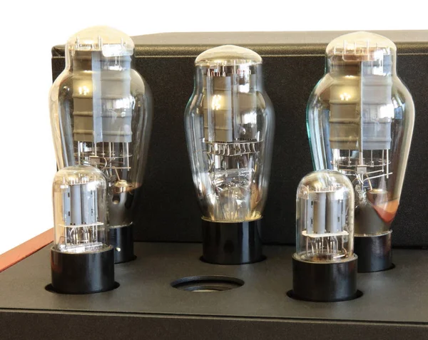 Vacuum Tube Amplifier 300B Triodes — Stock Photo, Image