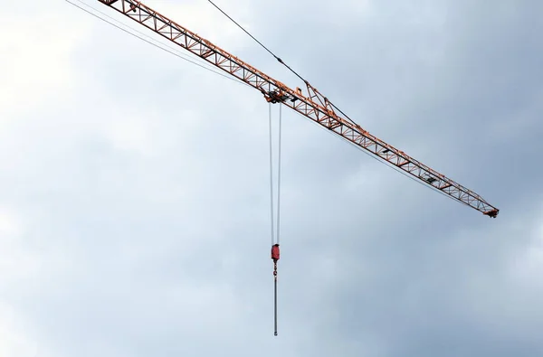 Boom Crane Tower Himmel Bakgrund — Stockfoto