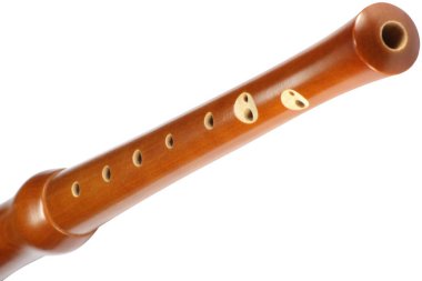 ahşap kaydedici üzerinde beyaz izole