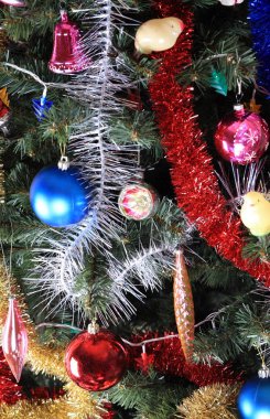 Yeşil Noel köknar oyuncaklar