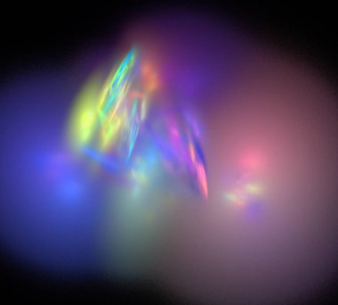 Siyah Renk Üzerine Bir Dijital Fraktal Resmi