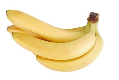 Kuru güneşli bir günde soyutlanmış bir sürü sarı muz.