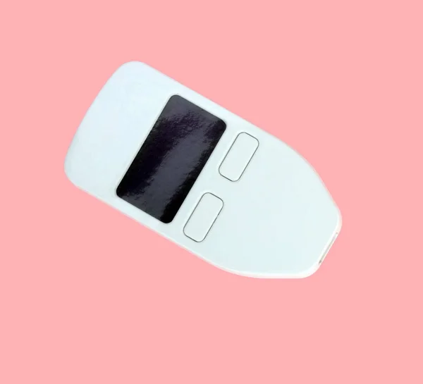 Dompet Mata Uang Perangkat Keras Diisolasi Pada Latar Belakang Pink — Stok Foto