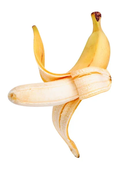 Banana Gialla Isolata Giorno — Foto Stock