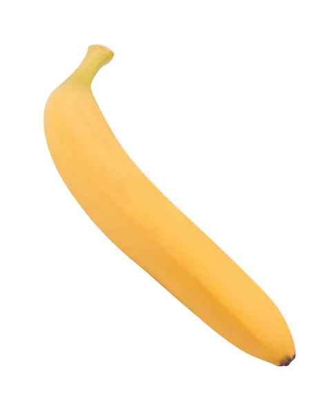 Surowy Żółty Banan Izolowany — Zdjęcie stockowe